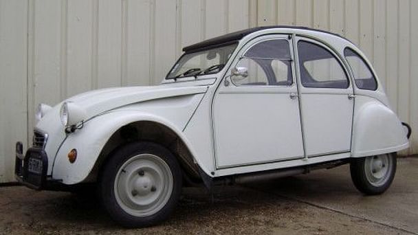 Citroen 2CV6 Blanche, 1990, Essence