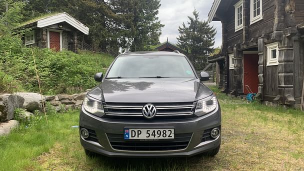 Volkswagen Tiguan med Sykkelstativ