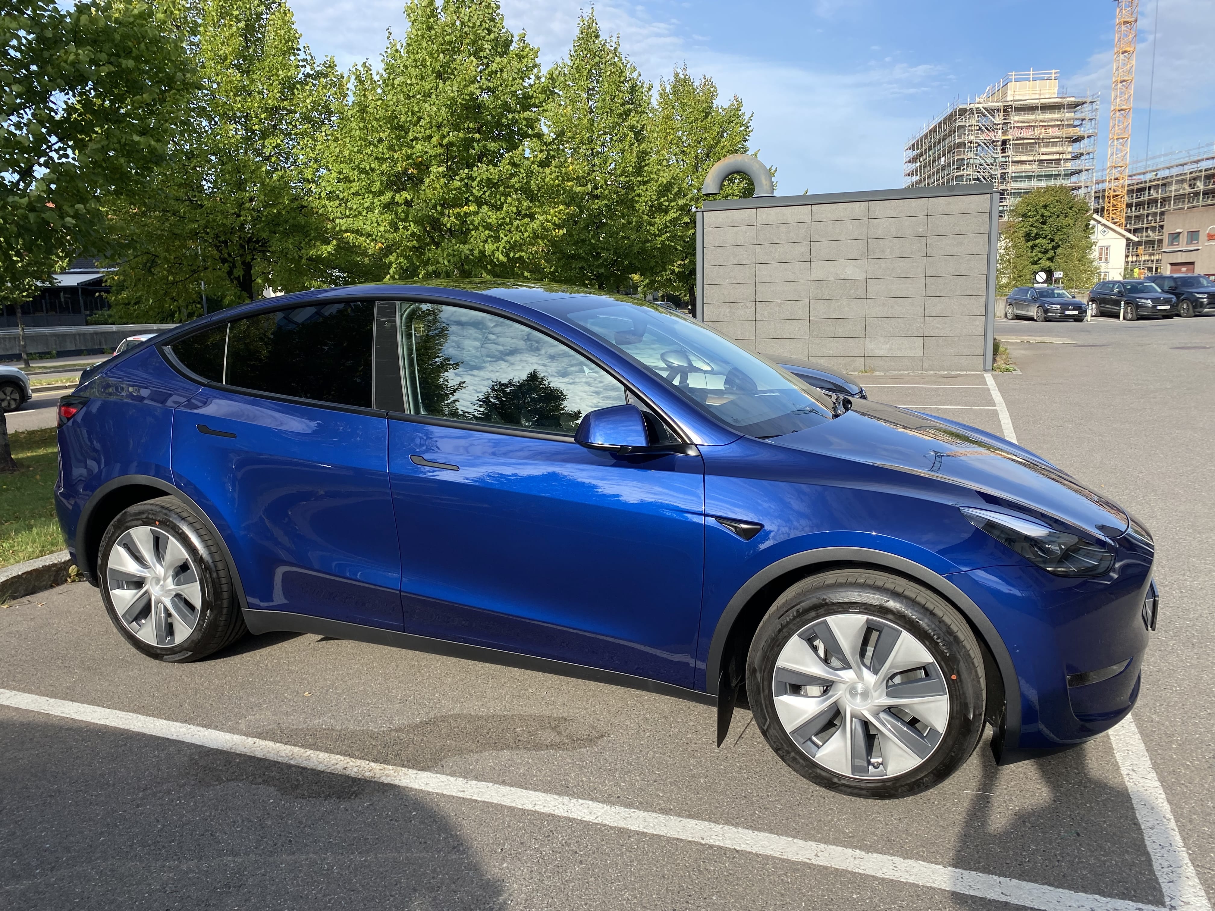 Tesla Model Y med Aircondition