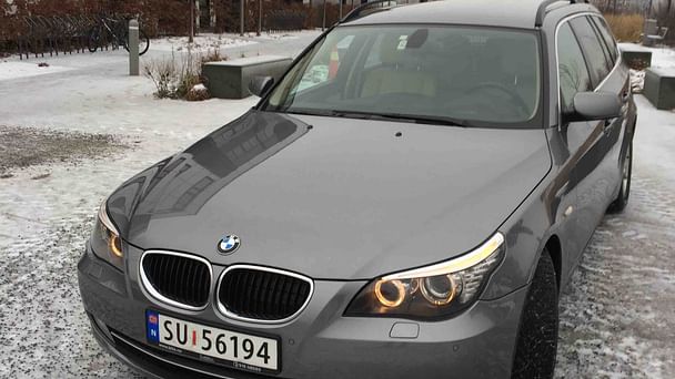 BMW 5-Serie Touring med Vinterdekk