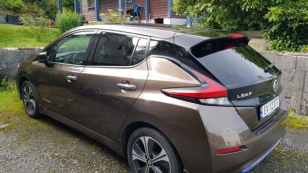 Nissan Leaf med Vinterdekk