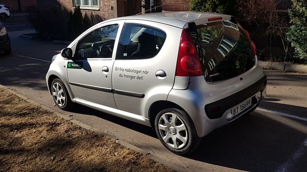 Peugeot 107 med Vinterdekk