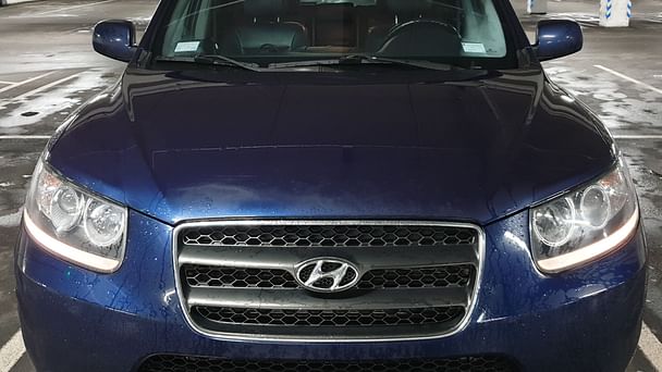 Hyundai Santa Fe med Vinterdekk