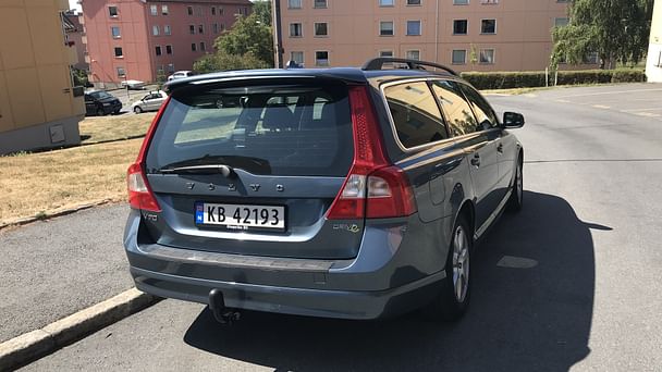 Volvo V70 med Skistativ