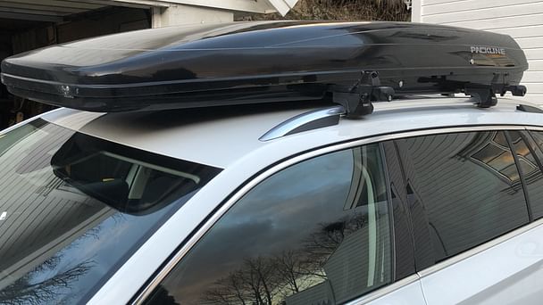 Skoda Superb med Skistativ