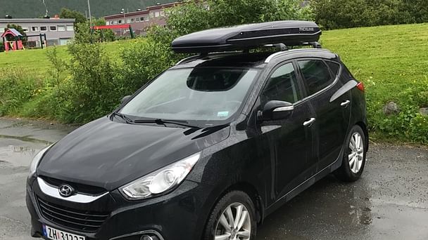Hyundai Tucson med Sykkelstativ