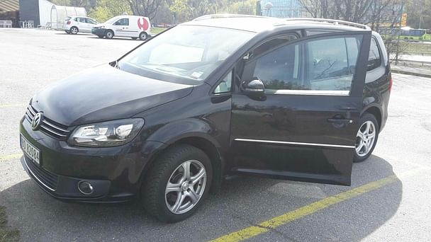 Volkswagen Touran med Vinterdekk