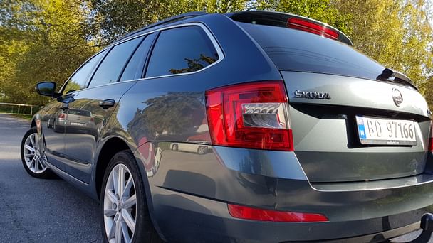 Skoda Octavia Combi med Sykkelstativ
