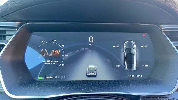 Tesla Model S med GPS