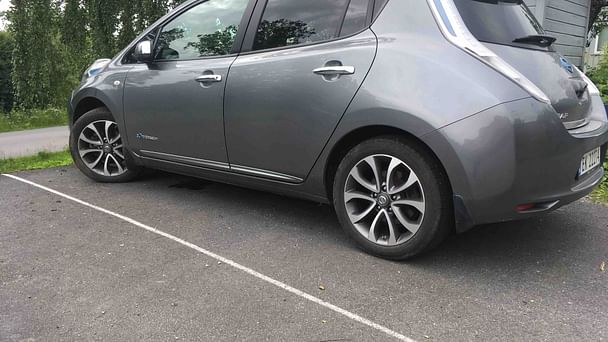 Nissan Leaf med GPS