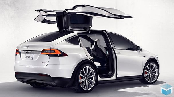Tesla Model X med GPS