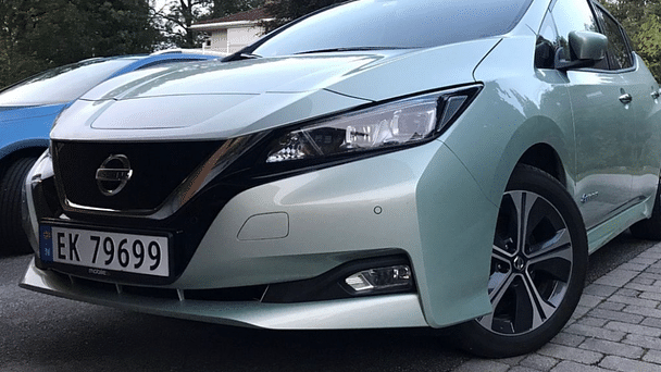 Nissan Leaf med Vinterdekk