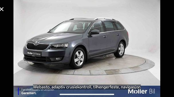 Skoda Octavia Combi med Skistativ