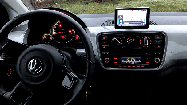 Volkswagen Up! med Sykkelstativ