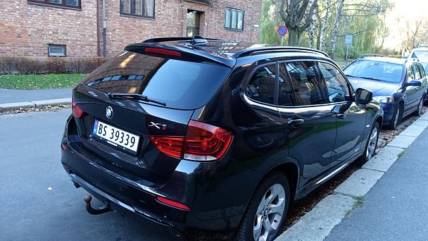 BMW X1 med Sykkelstativ