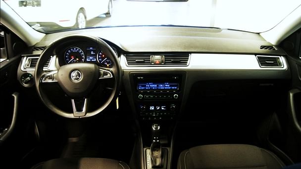 Skoda Rapid med Sykkelstativ