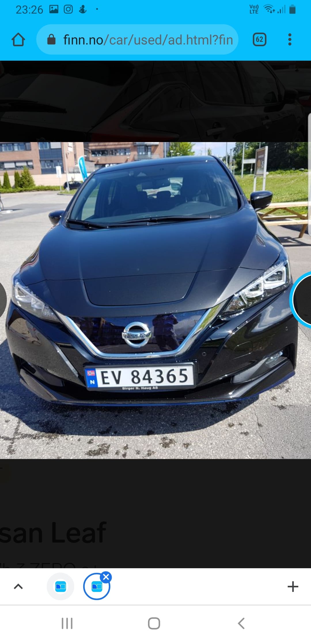 Nissan Leaf avec Régulateur de vitesse