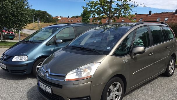 Citroen C4 Picasso med Sykkelstativ