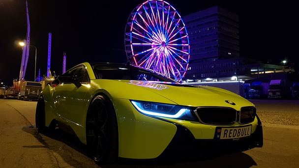 BMW i8 med Vinterdekk