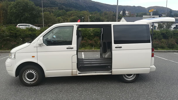 Volkswagen Transporter med Vinterdekk