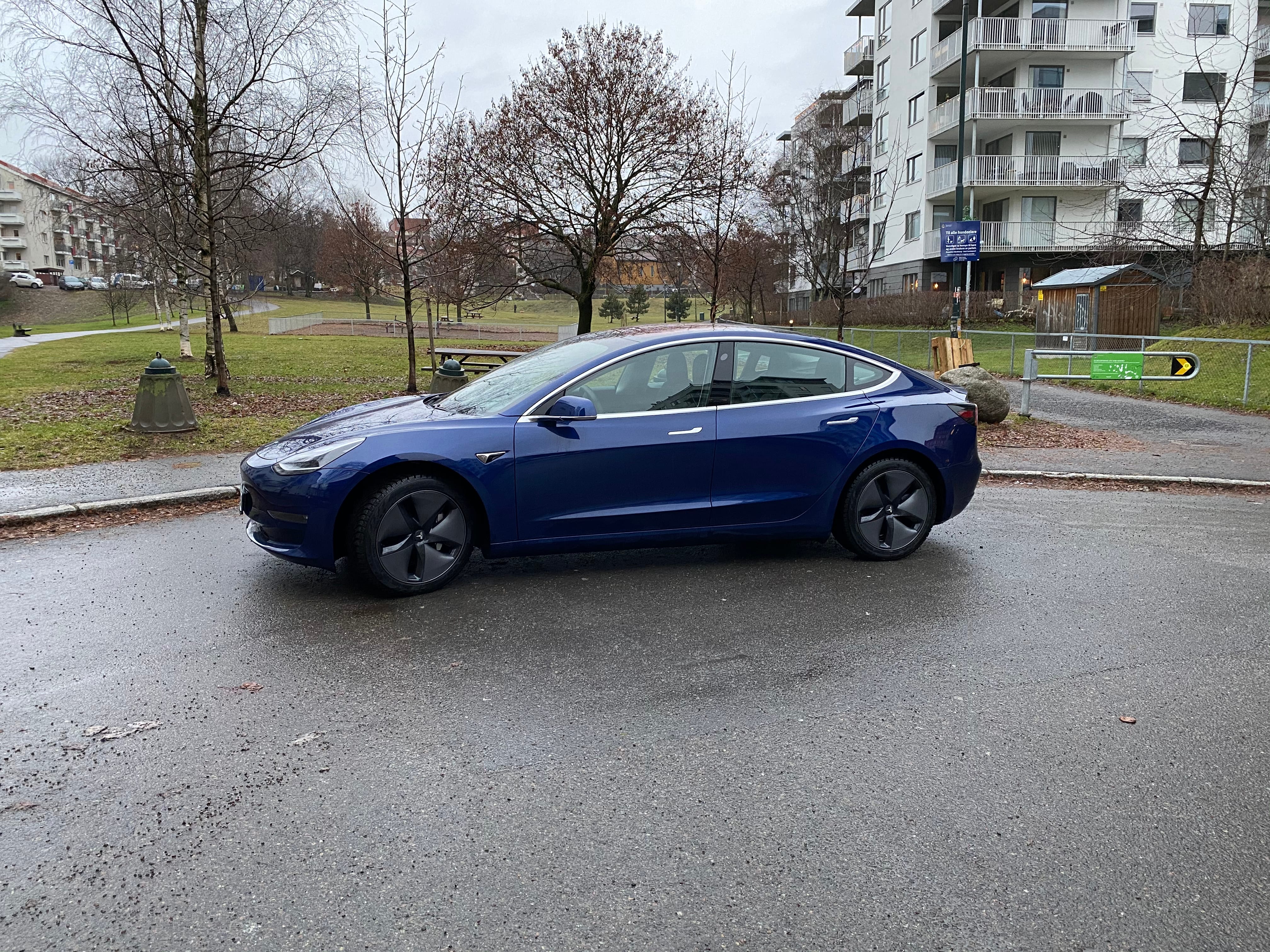 Tesla Model 3 med Ryggekamera