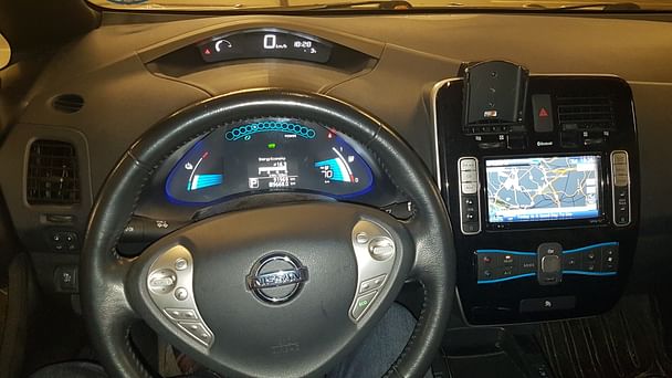 Nissan Leaf med Vinterdekk