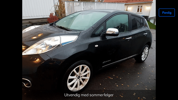 Nissan Leaf med GPS