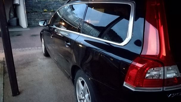 Volvo V70 med Skistativ