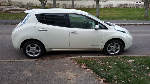 Nissan Leaf med Vinterdekk