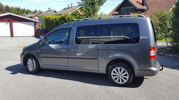 Volkswagen Caddy med Sykkelstativ