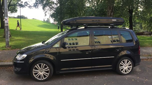 Volkswagen Touran med Sykkelstativ