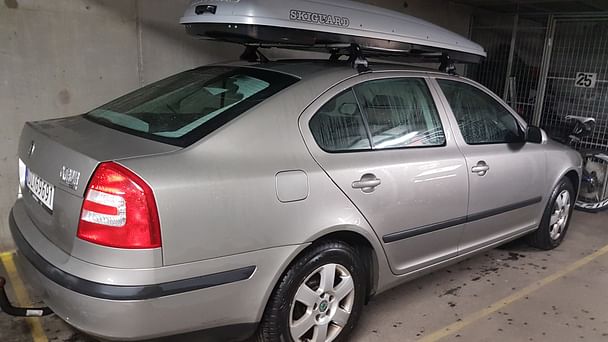 Skoda Octavia med Sykkelstativ