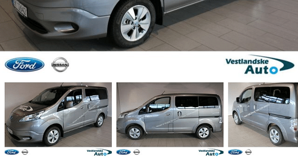 Nissan e-NV200 Evalia, 2016, Elektrisk, automatisk, 7 seter