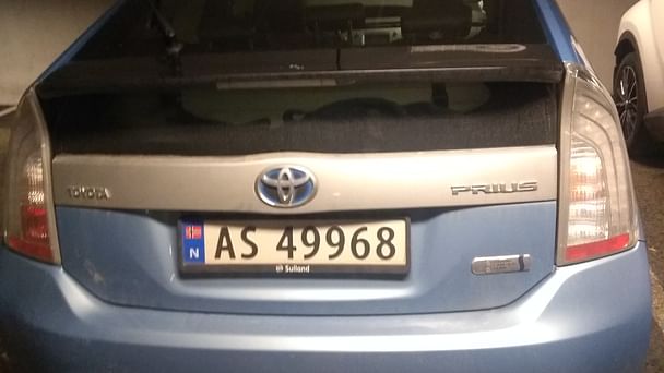 Toyota Prius med GPS