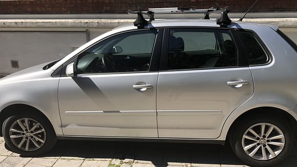 Volkswagen Polo med Sykkelstativ