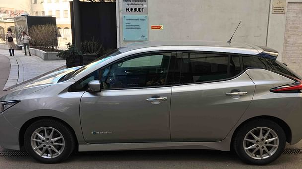 Nissan Leaf med Vinterdekk