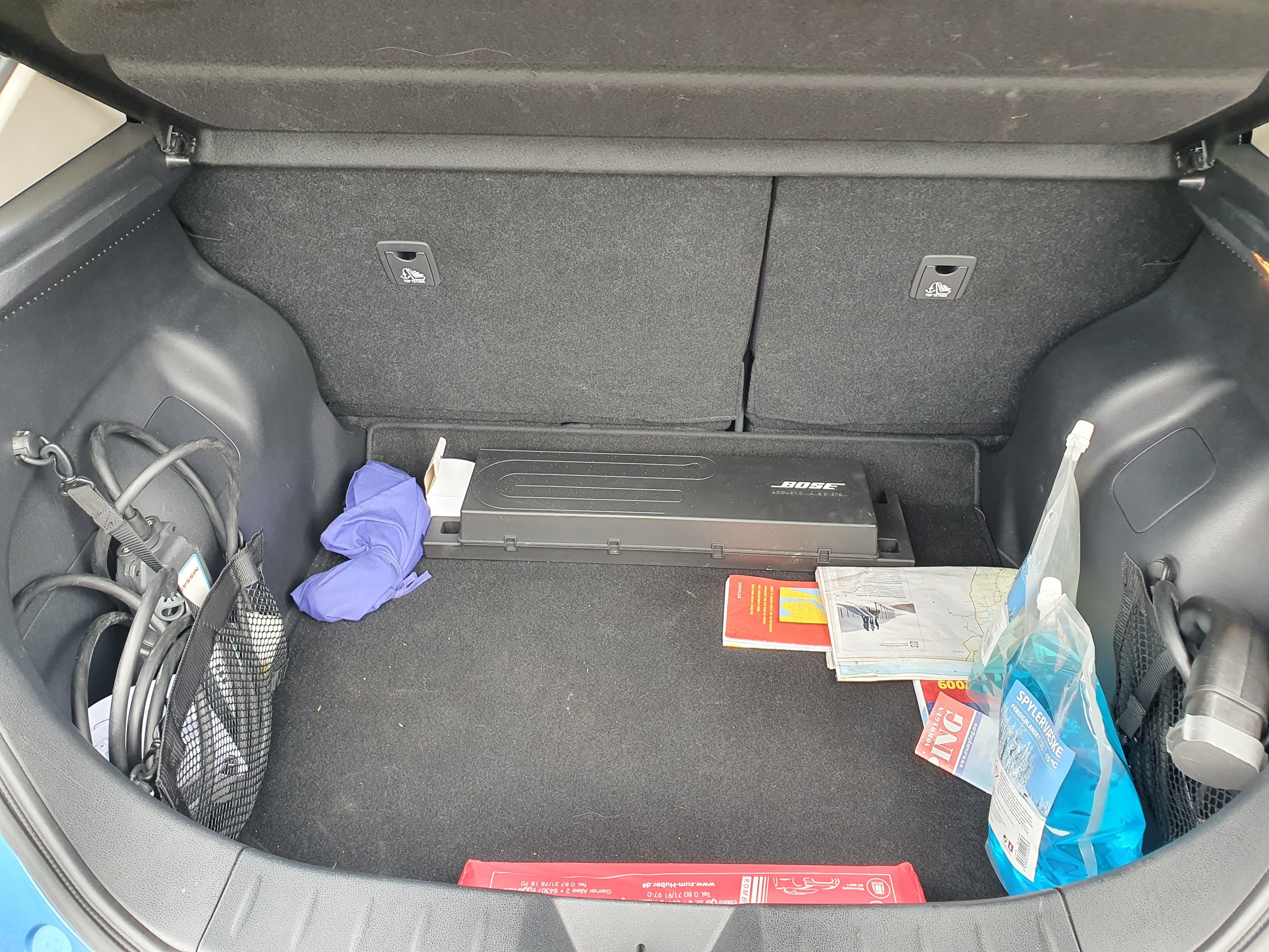 Nissan Leaf med Sykkelstativ