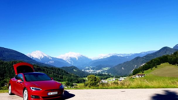 Tesla Model S med Vinterdekk