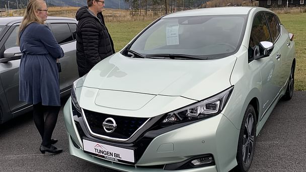 Nissan Leaf med Vinterdekk