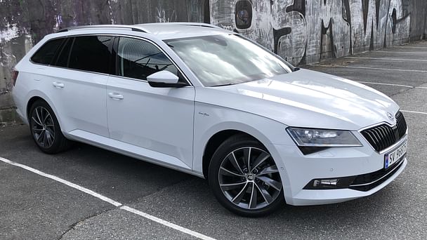 Skoda Superb med Sykkelstativ