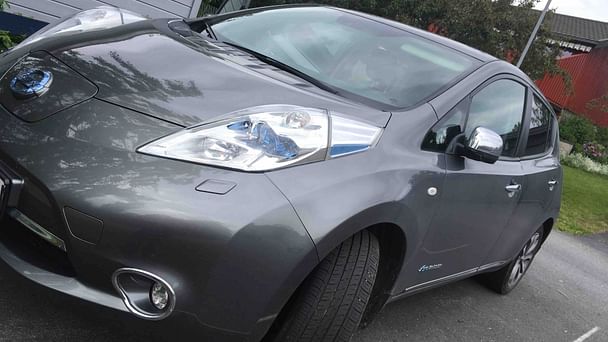 Nissan Leaf med Vinterdekk