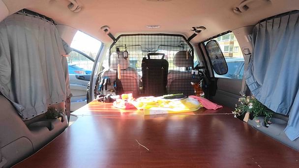 Kia Carnival med Sykkelstativ