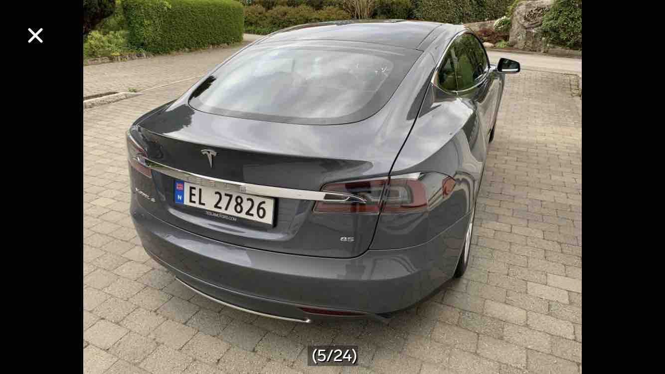 Tesla Model S med GPS