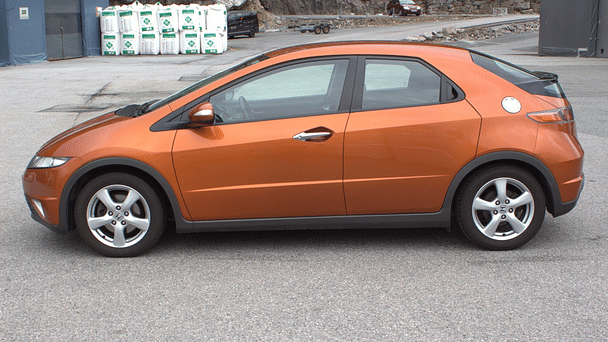 Honda Civic med Vinterdekk