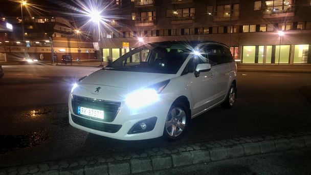 Peugeot 5008 med Sykkelstativ