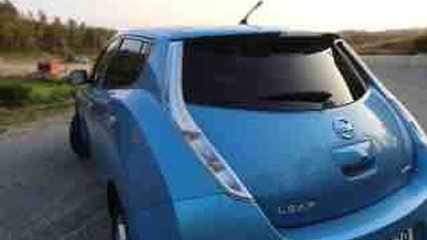 Nissan Leaf med GPS