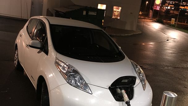 Nissan Leaf med Vinterdekk