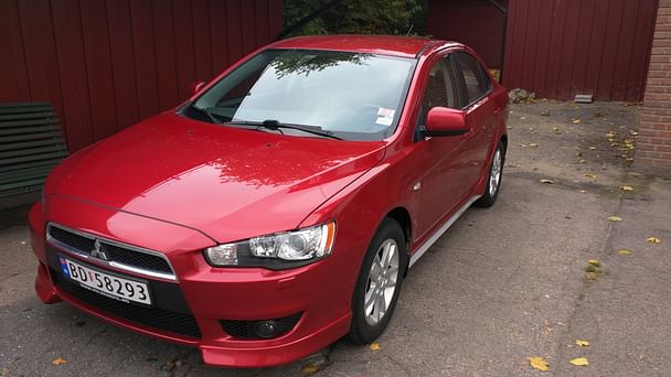Mitsubishi Lancer med Vinterdekk