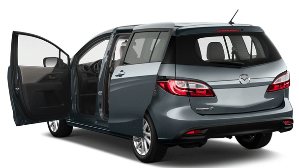 Mazda 5 med Sykkelstativ