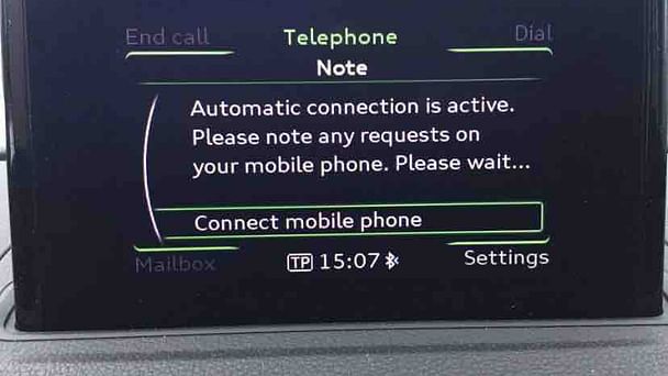 Audi A3 Sportback med Skistativ